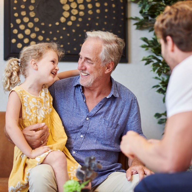 Grandad and Granddaughter at Richmond Villages