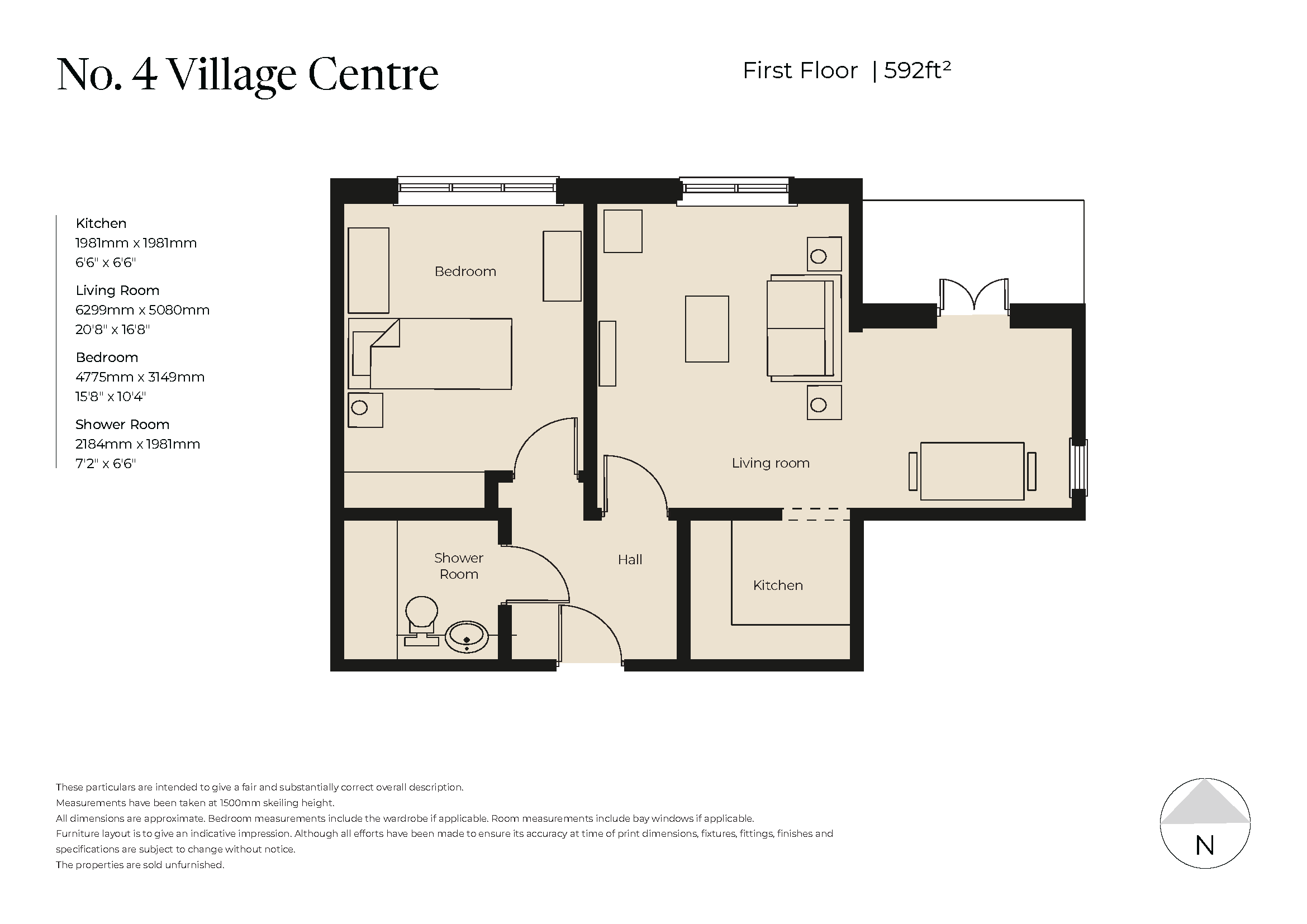 Assisted living apartment 4 floorplan