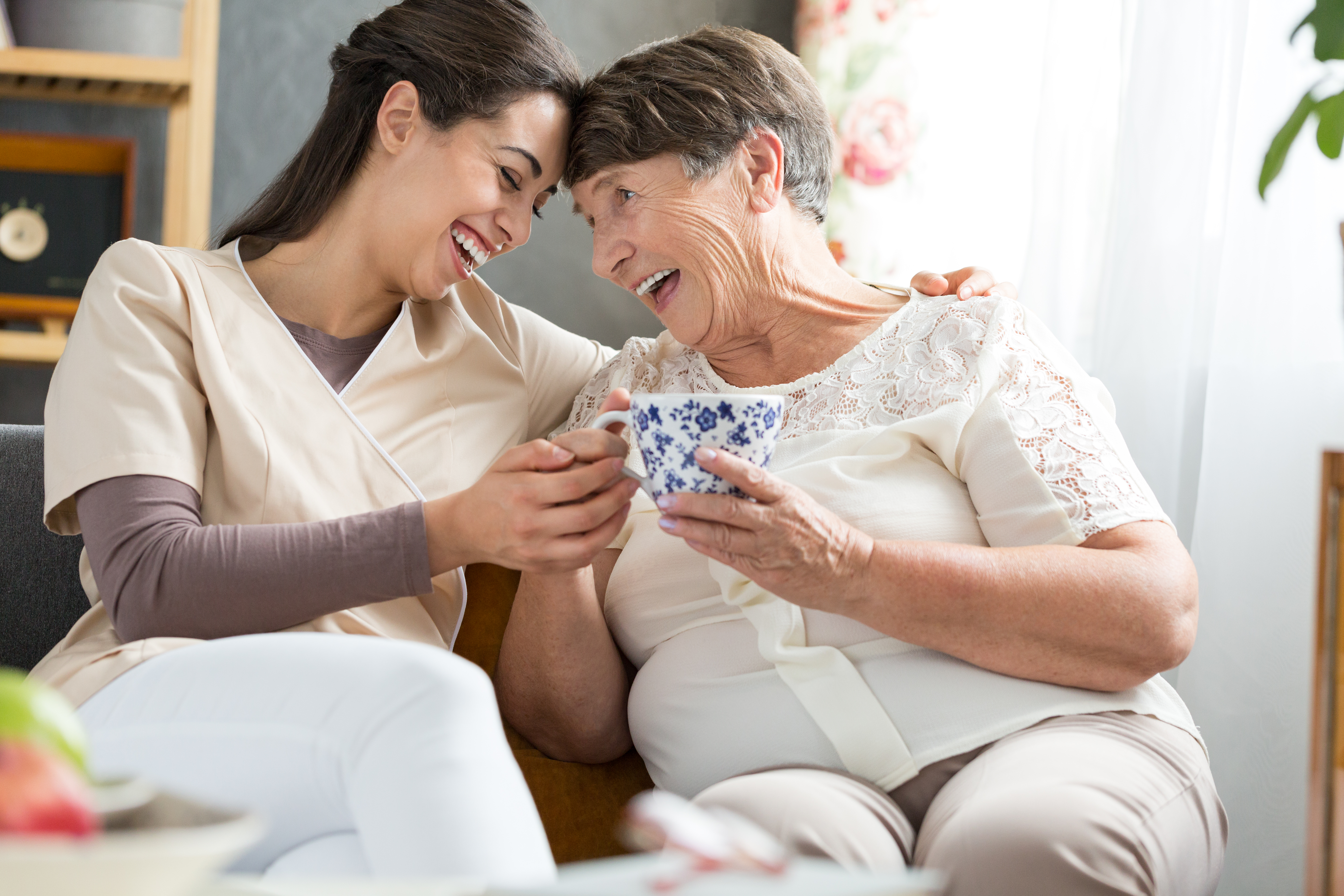 Carer and resident