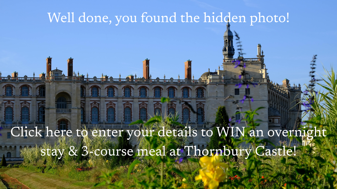 Image of Thornbury Castle with a link to win a overnight stay and 3-course meal