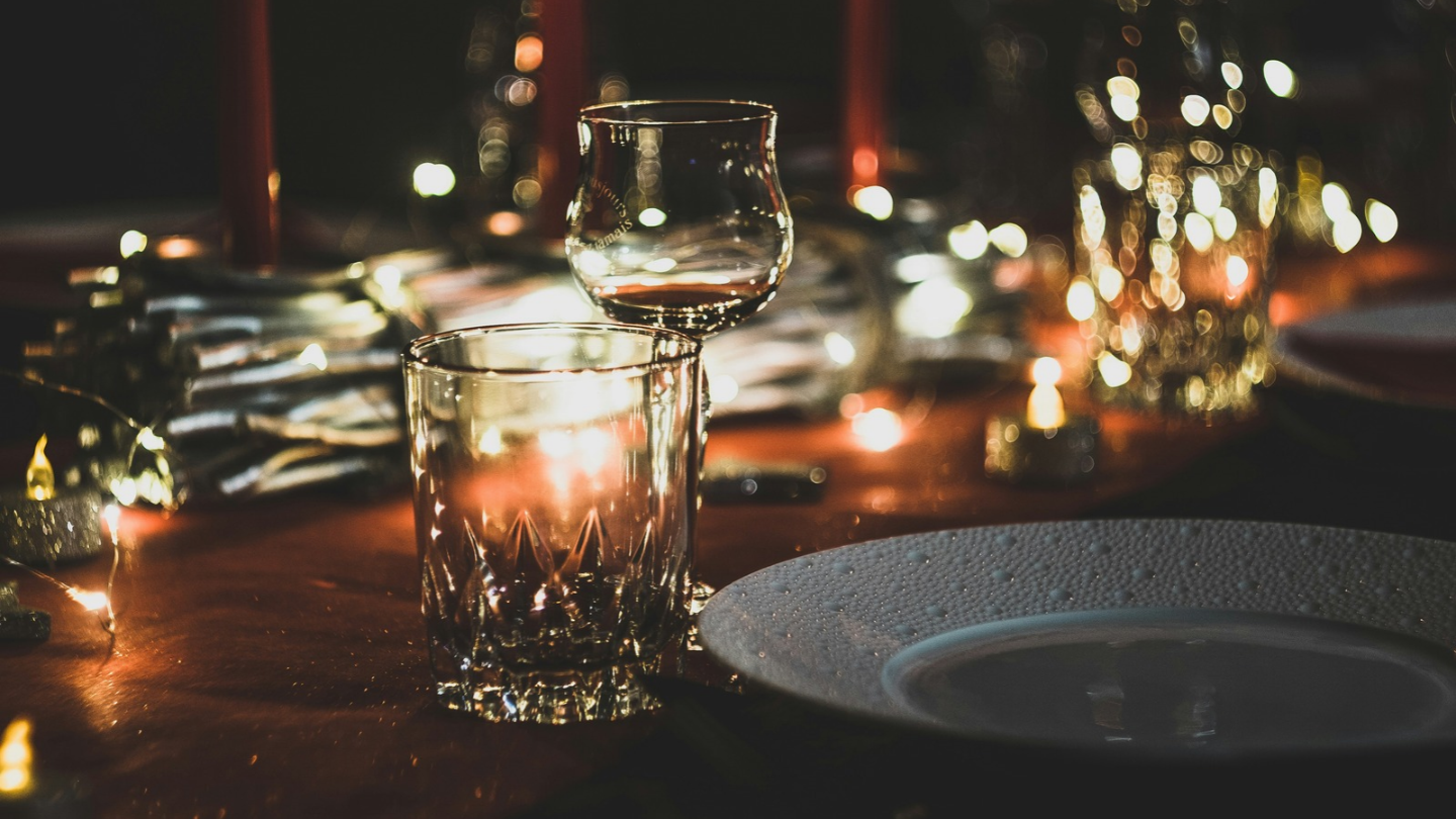 Glasses and plates