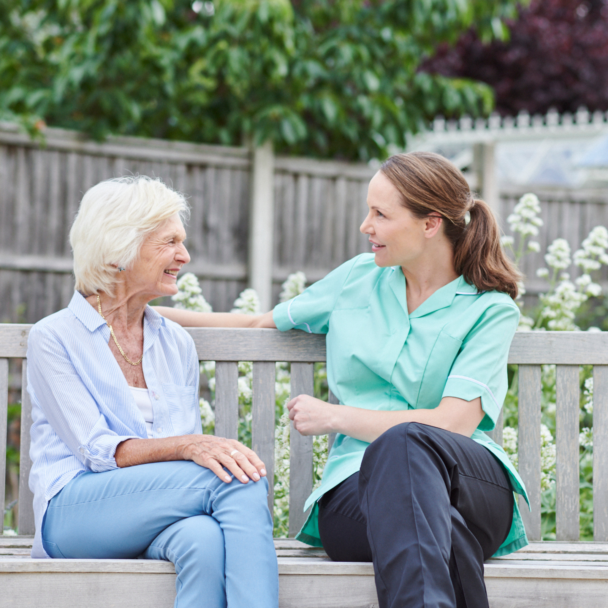 Carer and resident