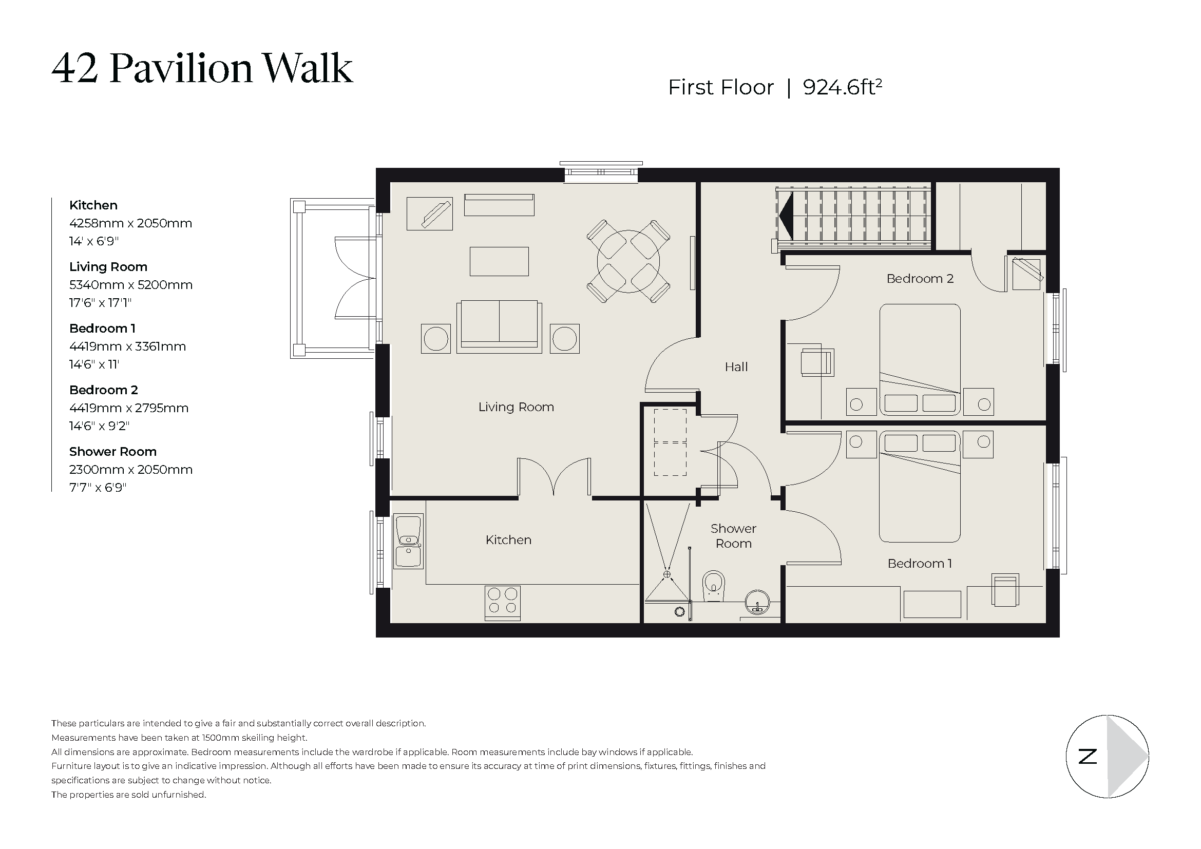 Letcombe 42 Pavilion Walk Floorplan