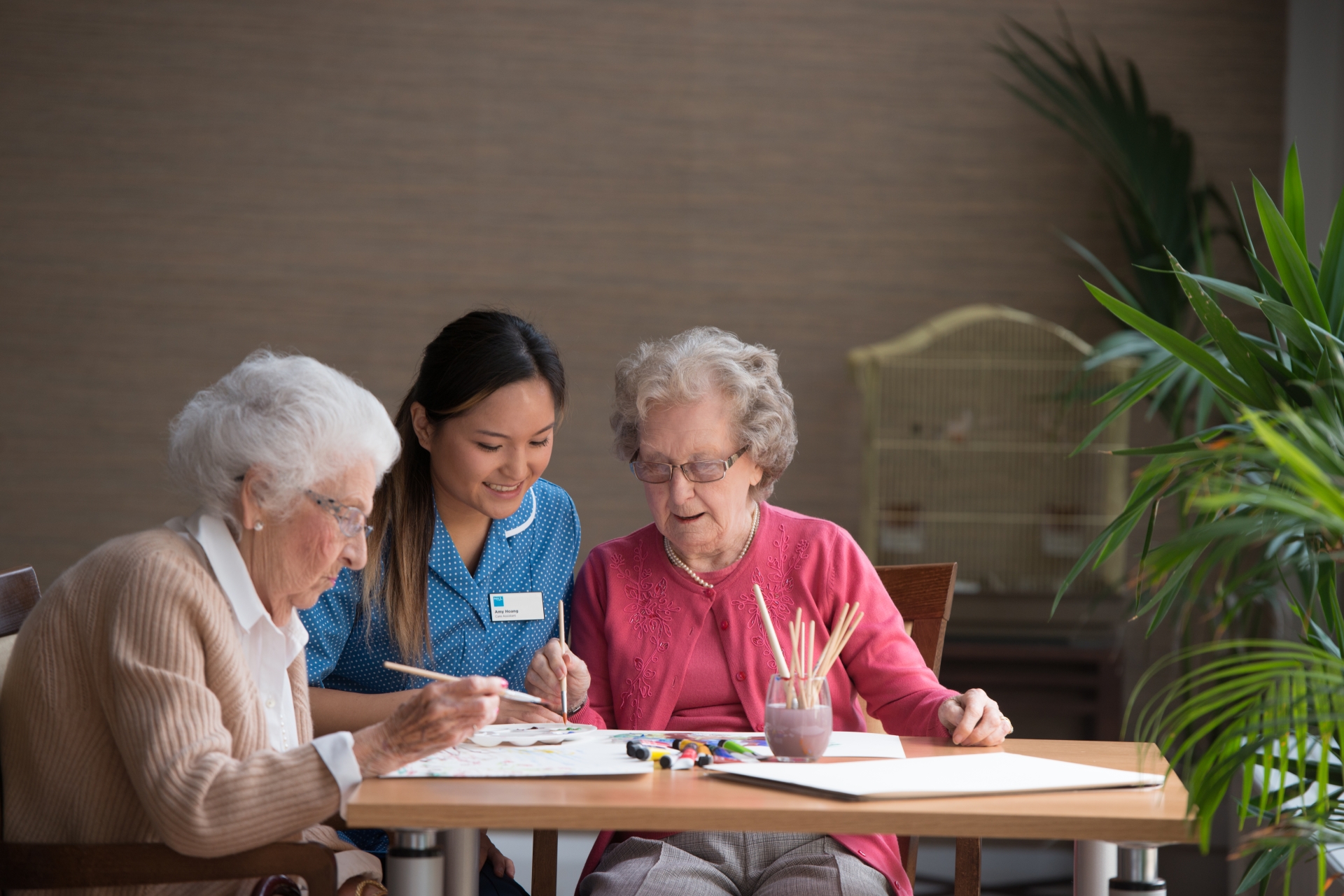 Residents with carer