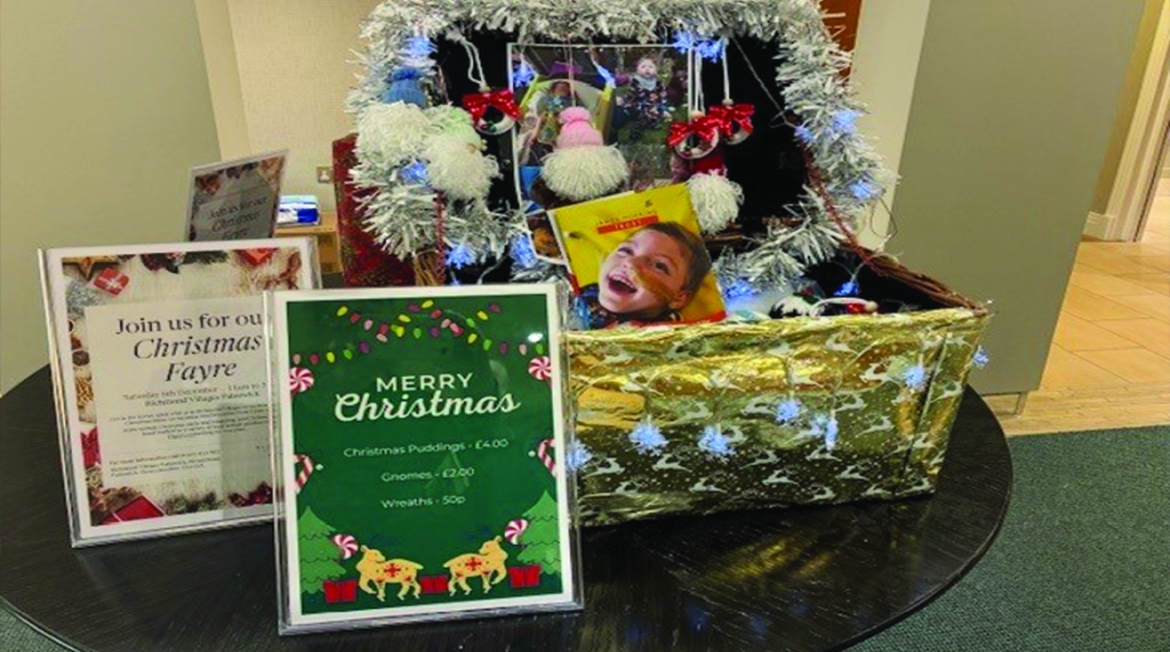 Christmas gifts on a table