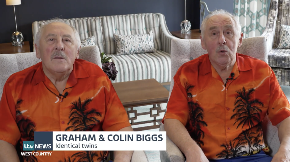 Twins on ITV News