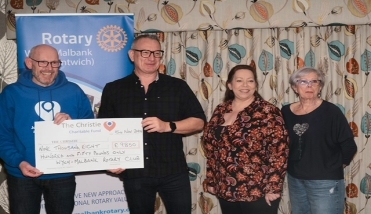 Cheque for the Christie Support Group