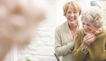 Senior ladies laughing