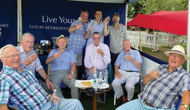 ELDERLY MEN OUTDOORS 