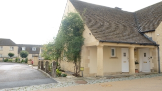 Front of apartment