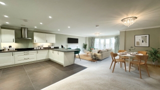 Kitchen/Living/Dining Area