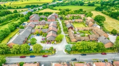 Village Drone Shot
