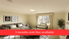 Living Room with Offer Banner